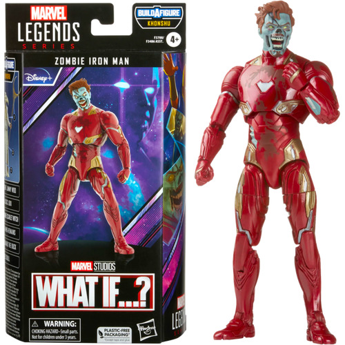 What If...? - Zombie Iron Man Marvel Legends 6” Scale Action Figure (Khonshu Build-A-Figure)