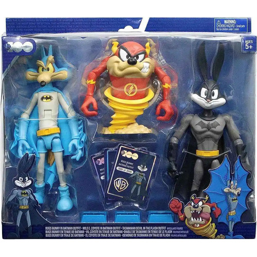 LOONEY TUNES X DC – BUGS BUNNY, WILE E COYOTE, TAZ IN DC OUTFITS