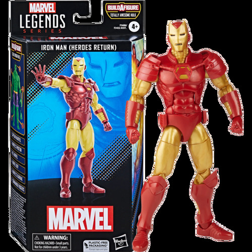 Iron Man - Iron Man (Heroes Return) Marvel Legends 6" Scale Action Figure (Totally Awesome Hulk Build-A-Figure)