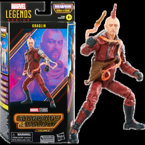 Guardians of the Galaxy Vol. 3 - Kraglin Marvel Legends 6” Scale Action Figure (Cosmo Build-A-Figure)