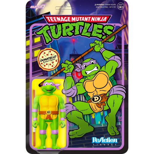 Teenage Mutant Ninja Turtles (1987) - Donatello (Toon) ReAction 3.75" Action Figure