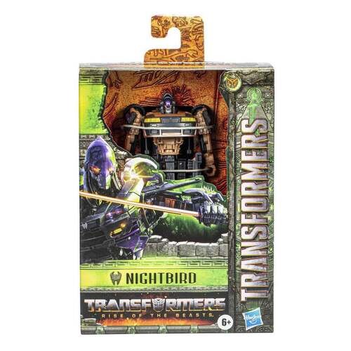 Transformers Rise of the Beasts Deluxe Class Nightbird Action Figure