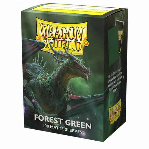 Dragon Shield Sleeves - FOREST GREEN MATTE 100 Standard Card Protector
