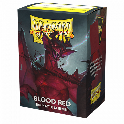 Dragon Shield Sleeves - Blood Red MATTE Standard Card Protector