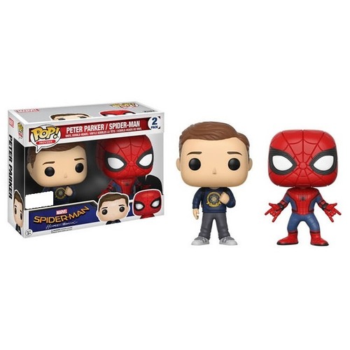 Spider-Man Homecoming - Spider-Man & Peter Parker Pop! Vinyl 2-Pack (Not Mint)