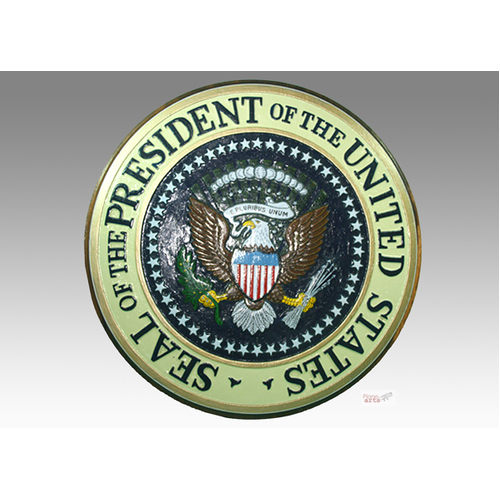 "Seal of the President of the United States" USA Presidential Wooden Plaque