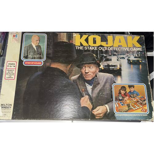Vintage 1975 4520 Kojak The Stake out Detective Board Game