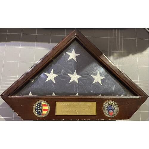 National Guard American Soldier Flag US Army Hero United States Display Medal