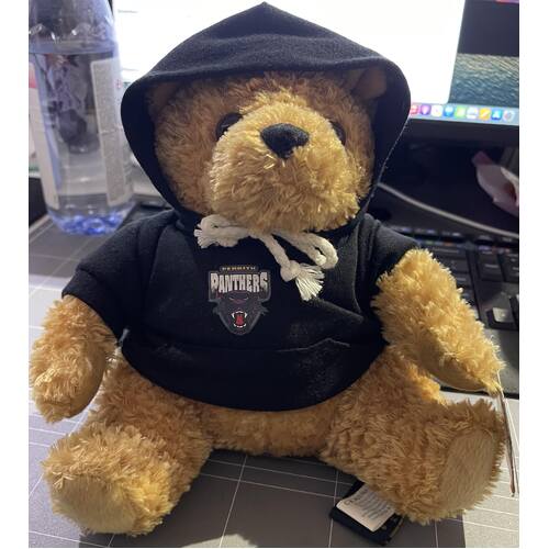 NRL PENRITH PANTHERS BARNEY BEAR WITH HOODIE 20CM