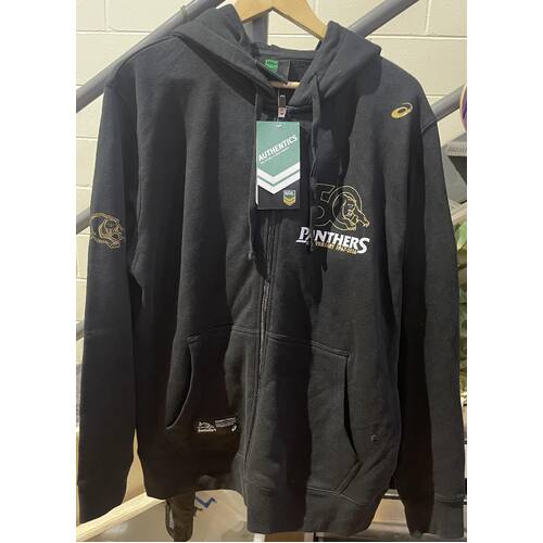 NRL PENRITH PANTHERS 50 YEAR ANNIVERSARY BLACK HOODIE - SIZE L