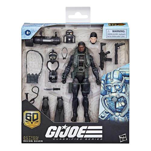 G.I. Joe - Action Sailor Recon Diver 60th Anniversary Classified Series Deluxe 6" Scale Action Figure