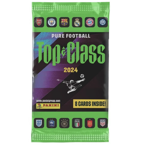 5x packets PANINI Top Class 2024 Trading Cards Booster Pack football soccer