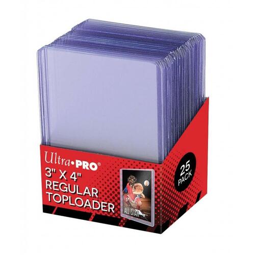 Ultra Pro: Toploaders - 3x4 Clear Regular Ultra Pro - (25 per pack)
