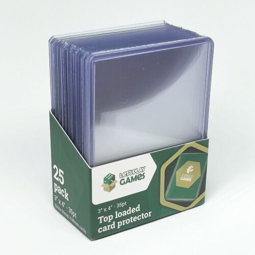 LPG Top Loaded Card Protector 3"x4" 35pt (25) card protectors