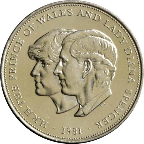 H.R.H. The Prince Of Wales And Lady Diana Spencer 1981 Circulated Silver Coin