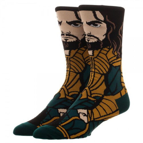 DC Comics Justice League Aquaman Animigos 360 Character Socks - One size fits all