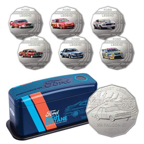 50c 2018 Ford High Octane 7 Coin Collection