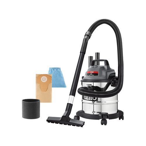 Ozito 1250W 12L Stainless Wet And Dry Vacuum