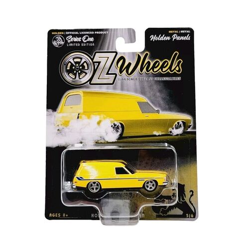 Oz Wheels Diecast Series One - Yellow Holden HX Sandman Panel Van 5/6