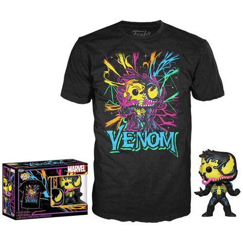 Funko Marvel - Venom Eddie Broc POP! Vinyl & Tee Shirt (Size S) Blacklight