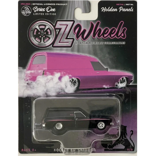 Oz Wheels Diecast Series One Black Holden HQ Sandman Panel Van 6/6