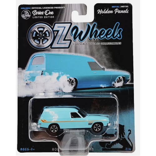 Oz Wheels Diecast Series One -Custom Blue Holden HQ Sandman Panel Van 2/6