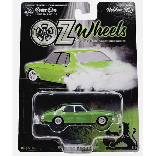 Oz Wheels Diecast Series One Holden HQ Custom Sedan Green Limited Edition 1/6