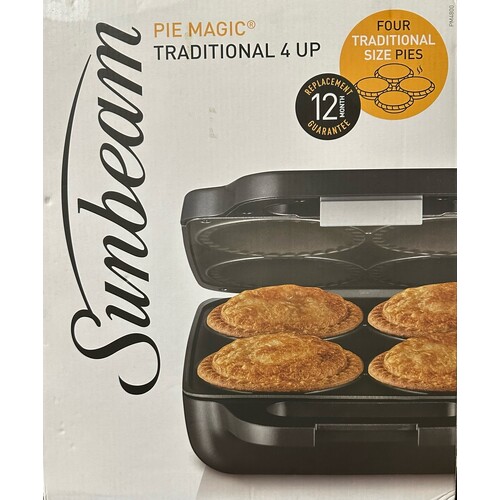 Sunbeam Pie Magic Traditional 4 Up | Electric Pie Maker PM4800