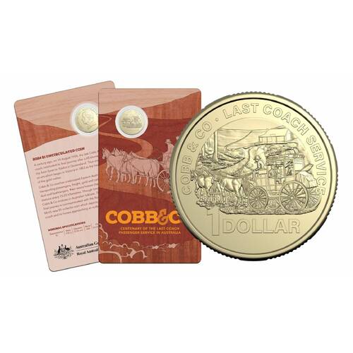 $1 2024 Cobb & Co Centenary of the Last Coach Service in Australia Uncirculated