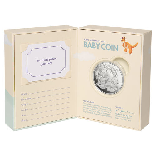 Baby Coin - Toy Kangaroo - Silver Proof $5 Silver Proof Coin 2024