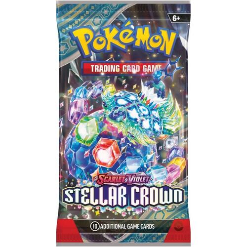 5 x packs POKÉMON TCG Scarlet & Violet 7 Stellar Crown Booster