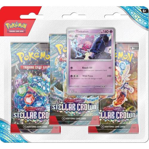 POKÉMON TCG Scarlet & Violet 7 Stellar Crown Three Booster Blister