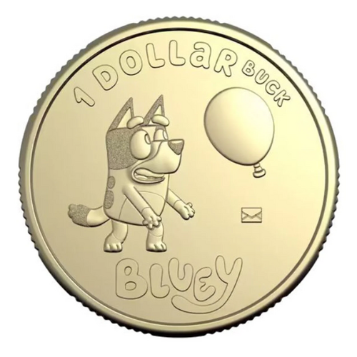 $1 2024 Bluey Dollar Buck Bluey with Balloon NEW from RAM Bag AUS One Dollar Coin