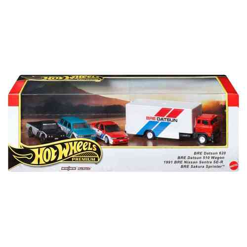 Hot Wheels Premium BRE Datsun Display Collector Set 4 pack set