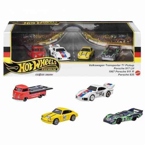 Hot Wheels Premium Germany Display Collector Set 4 pack