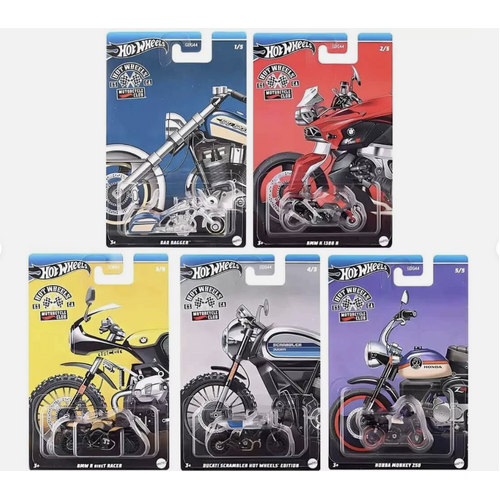 Hot Wheels Motorcycle Club Set of 5 gdg44