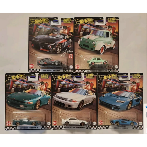 Hot Wheels Boulevard 2024 - set of 5 including 3000gt skyline GTR gjt68