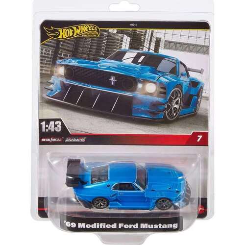 Hot Wheels Premium 1:43 '69 Modified Ford Mustang HMD41-HWT04