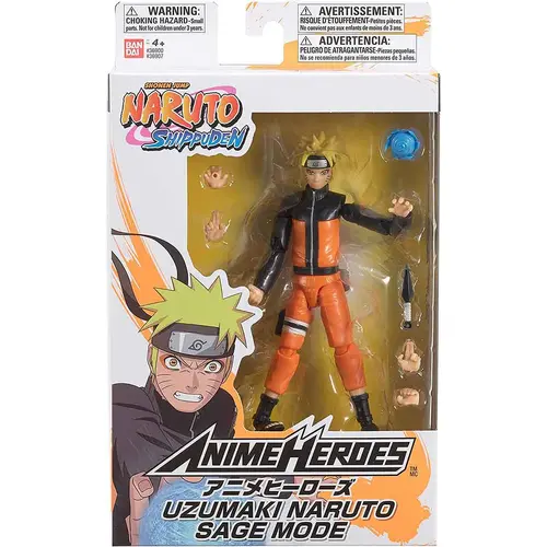 Naruto Shippuden 6 Inch Action Figure Anime Heroes - Sage Mode Uzumaki Naruto