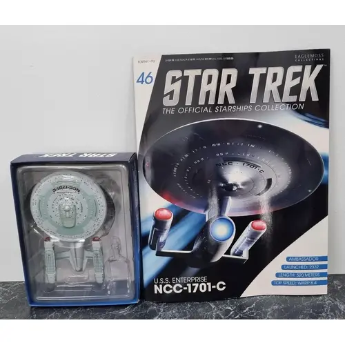 Star Trek Starships Collection Magazine & Model #46 USS Enterprise NCC-1701-C