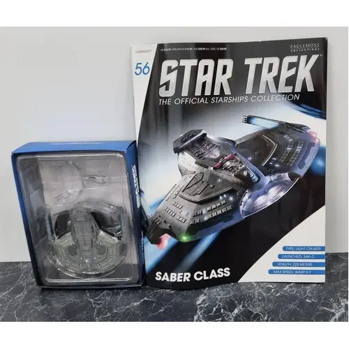 Star Trek Starships Collection Magazine & Model #56 Saber Class