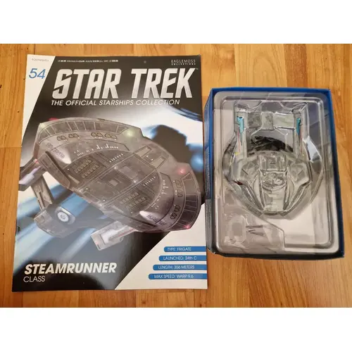 Star Trek Starships Collection Magazine & Model #54 STEAMRUNNER CLASS