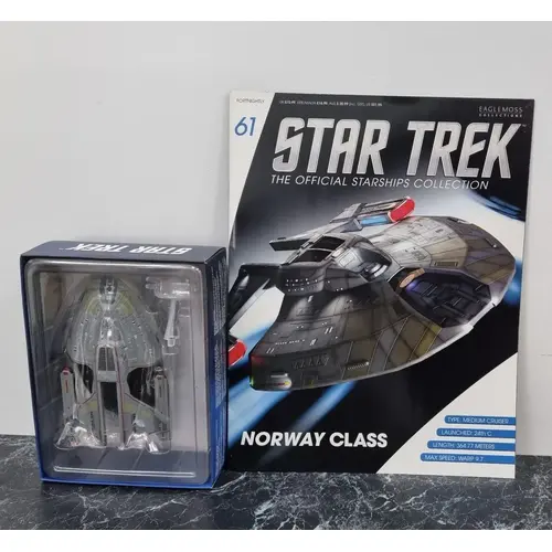 Star Trek Starships Collection Magazine & Model #61 Norway Class