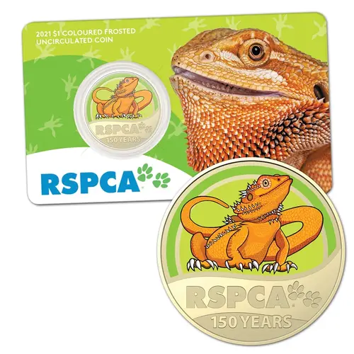 $1 2021 RSPCA 150th Anniversary UNC - Lizard