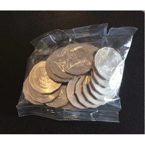 2024 50 Cent Bag NAIDOC Non Coloured Ram Bag Sealed 20 coins