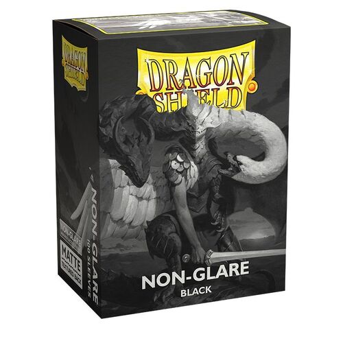 Dragon Shield Sleeves - BLACK MATTE (Non-Glare) 100 Standard Card Protector