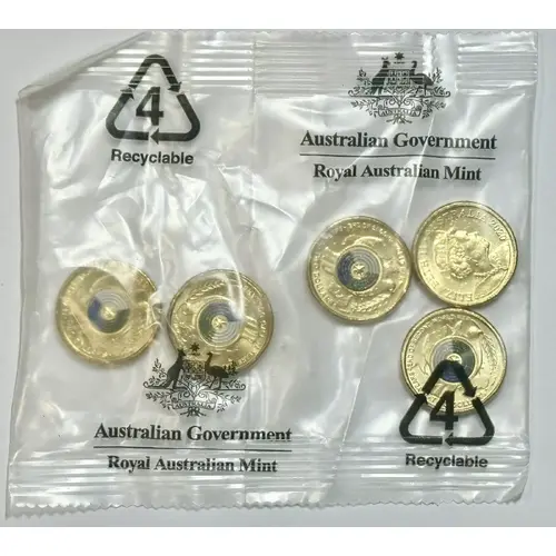 2020 Australian 75th Anniversary of The End Of WWII $2 RAM Coin Bag (5 Coins)