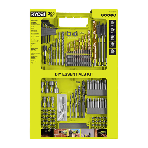 Ryobi 200 Piece DIY Essentials Kit