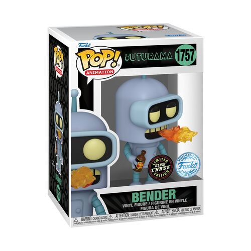 Futurama - Bender US Exclusive Pop! Vinyl CHASE EDITION 1757