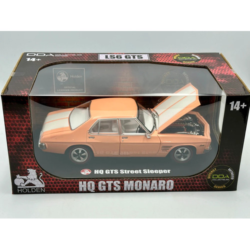 DDA Holden HQ GTS Twin Turbo Monaro Light Tangerine 1:24 Scale Diecast Metal Vehicle DDA312